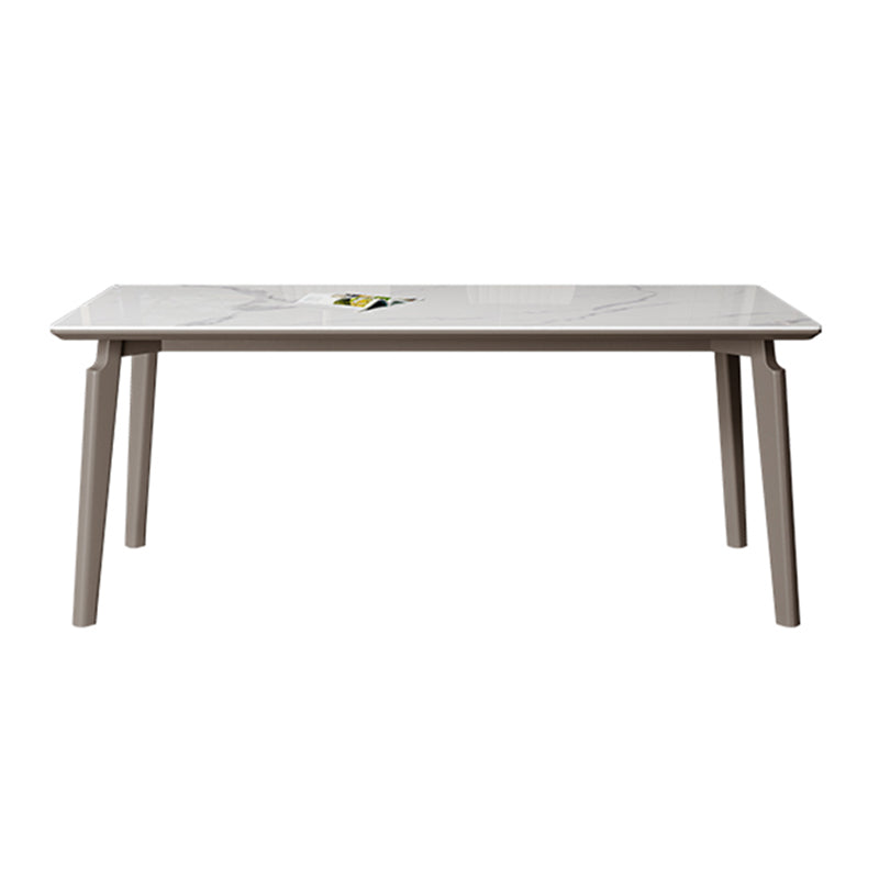 Esszimmer-Set aus gesintertem Stein im Designer-Stil, rechteckig, 1/2/4/5/7-teilig, Esszimmertisch-Set