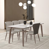 Designer Style Sintered Stone Dining Set Rectangle 1/2/4/5/7 Pieces Dining Room Table Set