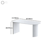 Modern Free Form Dining Table Sintered Stone and Solid Wood Top Table Clearhalo 'Dining Tables & Seating' 'Dining Tables' 'dining_table' 'furn' 'furn_dining_table' 'Furniture' 'Kitchen & Dining Furniture' 5207686