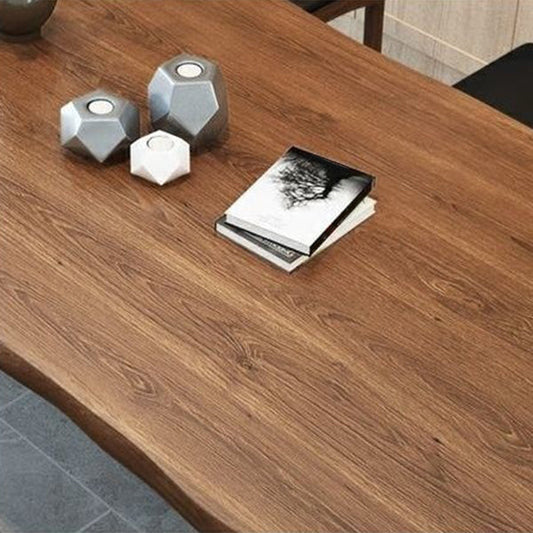 Industrial Rectangle Solid Wood Standard Height Double Pedestal Dining Table Clearhalo 'Dining Tables & Seating' 'Dining Tables' 'dining_table' 'furn' 'furn_dining_table' 'Furniture' 'Kitchen & Dining Furniture' 5207768