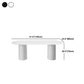 Oval Dining Table Simplicity Style Dinner Table for Home Kitchen Dinner
