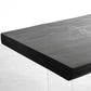 Irregular Dining Table Contemporary Style Solid Wood Black Dinner Table