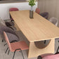 Rectangle Modern Dining Table Fixed Table with Solid Wood for Dining Room