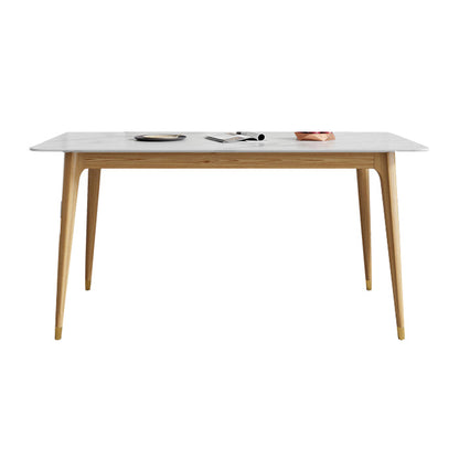 Rectangle 4 Legs Luxury Table Fixed Table with Sintered Stone