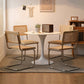 Round Shape Tulip Base Table Modern White Fixed Table with Sintered Stone