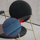 Sillas de comedor de Velvet Glam Velvet Silla de comedor de brazo de metal para uso en el hogar