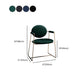 Sillas de comedor de Velvet Glam Velvet Silla de comedor de brazo de metal para uso en el hogar