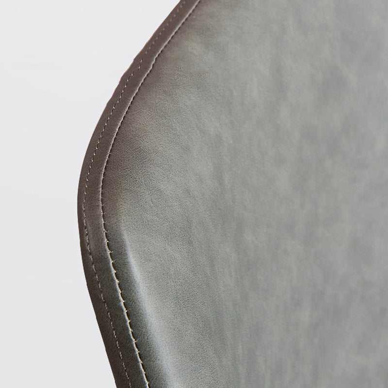 Sillas de comedor de cuero industrial sólidos laterales laterales para la cocina