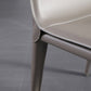 Minimalist Armless Solid Back Chairs for Home Leather Dining Chairs