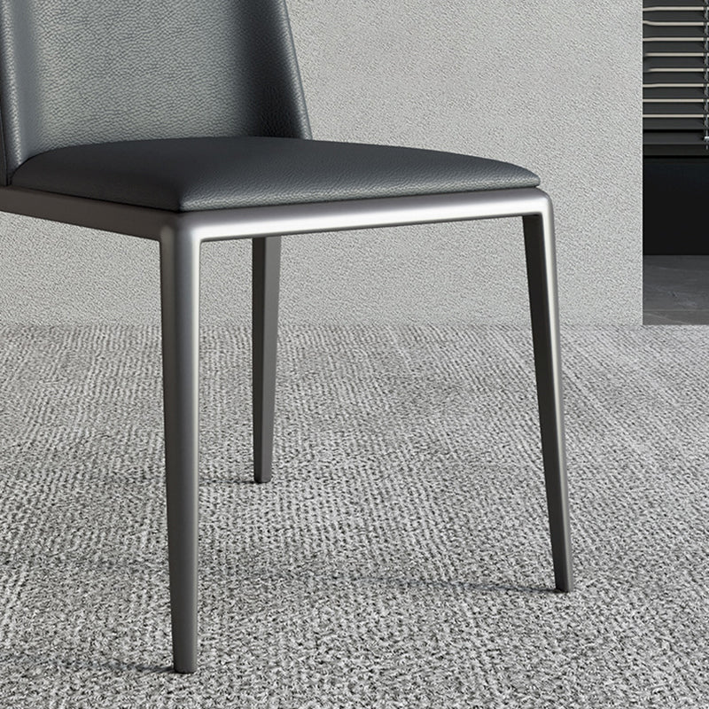 Sedie da pranzo in pelle contemporanea sedie da pranzo in metallo per uso domestico