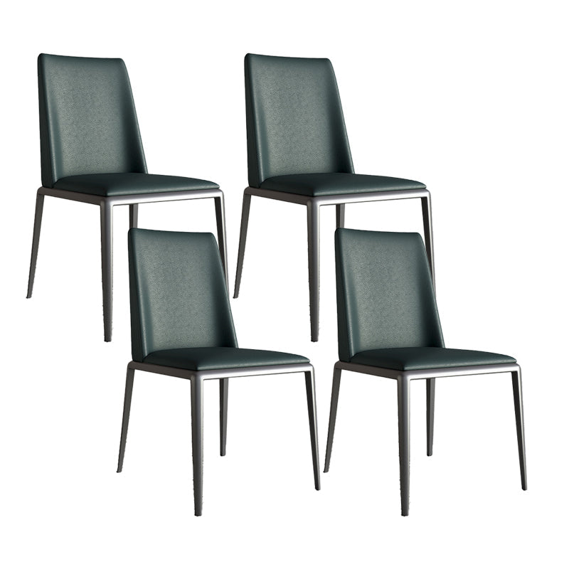 Sedie da pranzo in pelle contemporanea sedie da pranzo in metallo per uso domestico