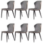 Minimalist Armless Wingback Parsons Chairs Faux Leather Side Chair