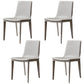 Contemporary Leather Dining Chairs Metal Armless Dining Chair for Home Use