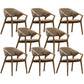 Contemporary Wood Dining Chairs Open Back Dining Side Chair for Home Use