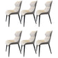 Industrial Style Arm Wingback Parsons Chairs Faux Leather Dining Chairs