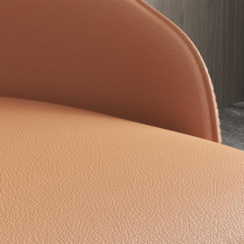 Minimalist Faux Leather Side Chair Arm Solid Back Chairs for Home Clearhalo 'Dining Chairs' 'Dining Tables & Seating' 'dining_chair' 'furn' 'furn_dining_chair' 'Furniture' 'Kitchen & Dining Furniture' 5208431