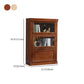 Wooden Standard Bookcase Modern Style Closed Back Vertical Bookshelf With Door Clearhalo 'Bookcases' 'furn' 'furn_bookcases' 'Furniture' 'Office Furniture' 5210677