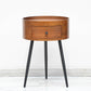 Modern 21.1" Tall 1-drawer Wooden Nightstand Metal Legs Night Stand