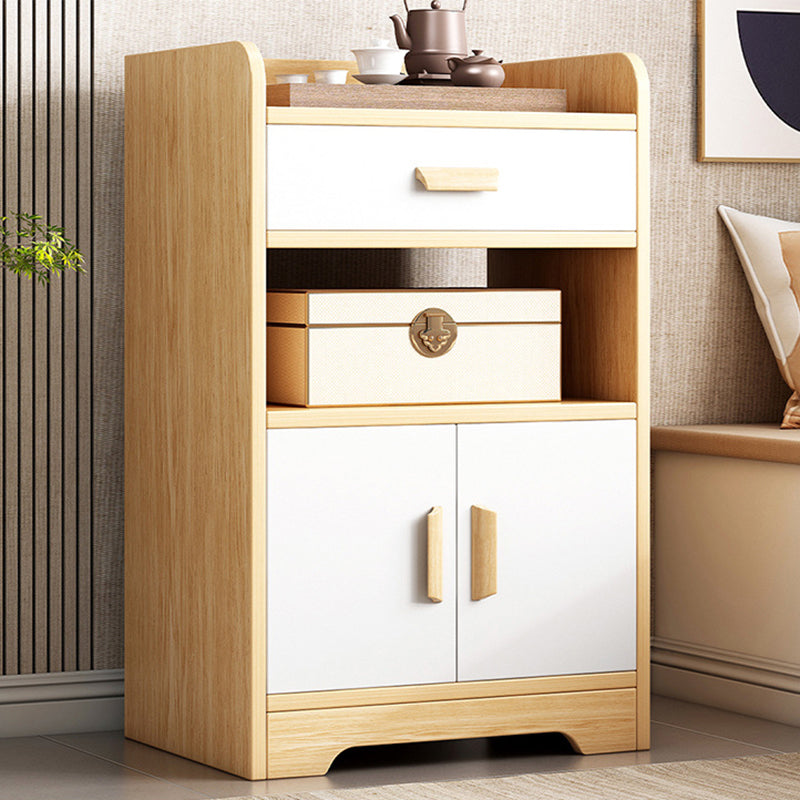 31.49 "/33.4" lange 1-deurs houten nachtkastje nachtkastje met plank