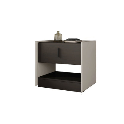 Cuero sintético contemporáneo 1 - Cajón nocturno de 20 "de altura