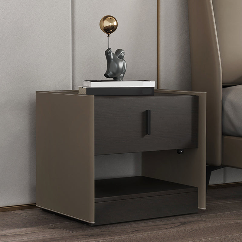 Cuero sintético contemporáneo 1 - Cajón nocturno de 20 "de altura