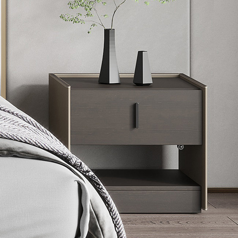 Cuero sintético contemporáneo 1 - Cajón nocturno de 20 "de altura