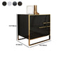 Moderner Metallrahmen Massivholz Top weiß/schwarz/grau Nachttisch