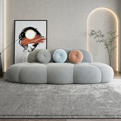 Modern Wool Armless Sofa for Living Room 37.4" Wide 28.74" High