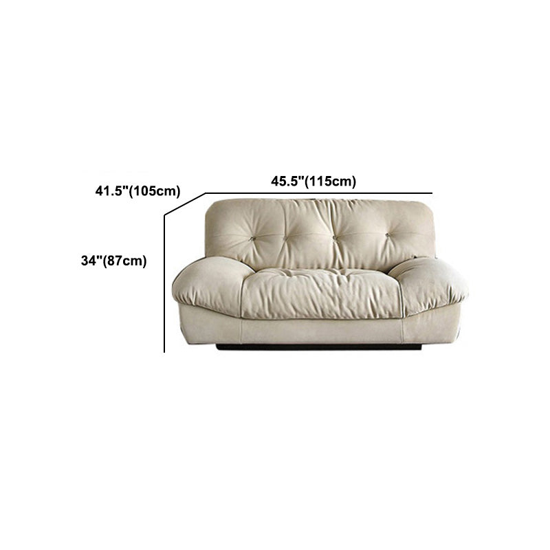 Sofá estándar con mechones 41.33 "D x 34.25" H Sofa sin brazo para sala de estar