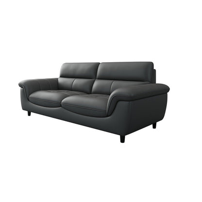 Coup de canapé de canapé de canapé de canapé-tople contemporain résistant aux taches en cuir authentique résistant