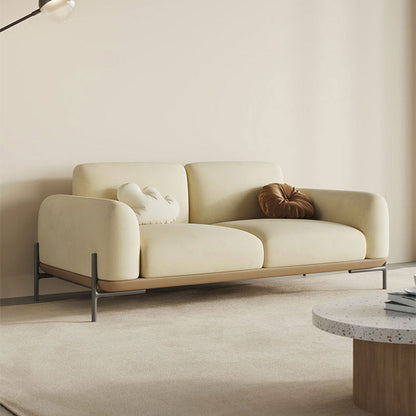 STANDE CONTEMPOURARY FUNX PELLE / VELVET SOFA DI SOTTO IN BEIGE
