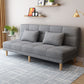 Contemporary Linen Armless Sleeper Sofa Convertible Sofa for Living Room, Apartment Light Gray Linen Clearhalo 'furn' 'furn_sofas' 'Furniture' 'Living Room Furniture' 'Sofa' 'sofas' 5211238