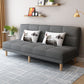 Contemporary Linen Armless Sleeper Sofa Convertible Sofa for Living Room, Apartment Dark Gray Linen Clearhalo 'furn' 'furn_sofas' 'Furniture' 'Living Room Furniture' 'Sofa' 'sofas' 5211243