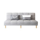 Contemporary Linen Armless Sleeper Sofa Convertible Sofa for Living Room, Apartment Clearhalo 'furn' 'furn_sofas' 'Furniture' 'Living Room Furniture' 'Sofa' 'sofas' 5211247