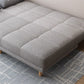Contemporary Linen Armless Sleeper Sofa Convertible Sofa for Living Room, Apartment Clearhalo 'furn' 'furn_sofas' 'Furniture' 'Living Room Furniture' 'Sofa' 'sofas' 5211251