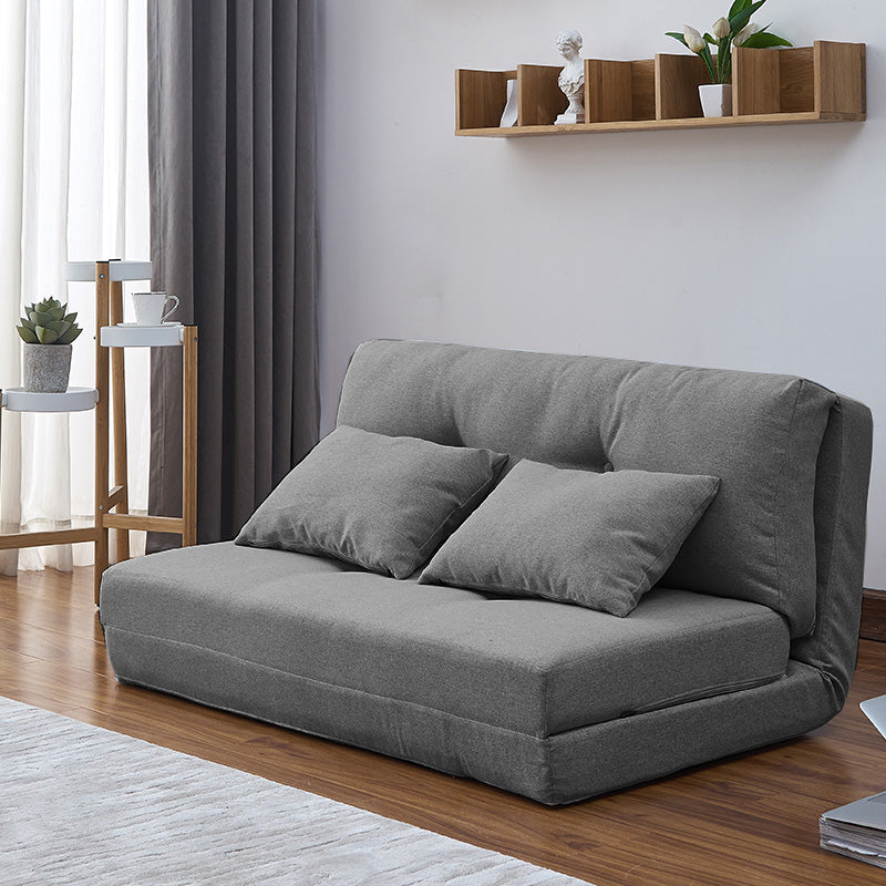 現代のリネンアームレスソファベッド標準ソファ折りたたみ式ソファリビングルーム