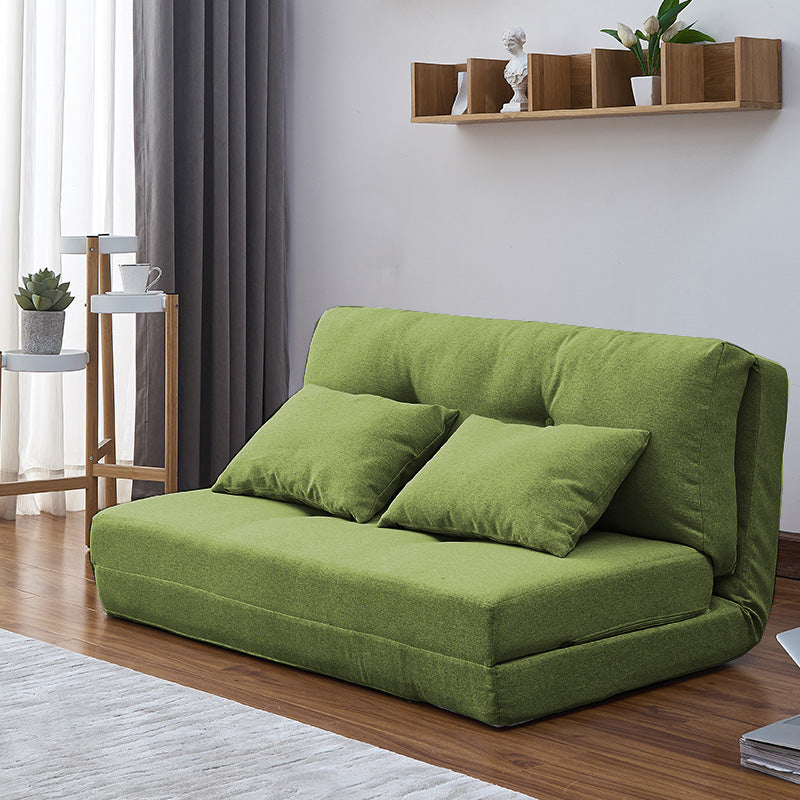 現代のリネンアームレスソファベッド標準ソファ折りたたみ式ソファリビングルーム