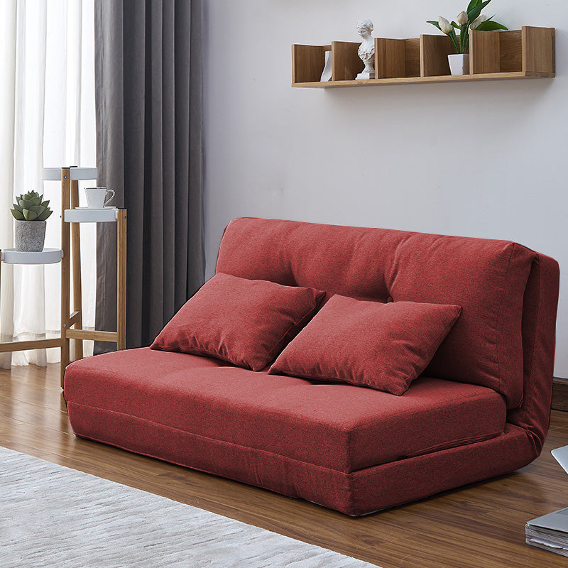 現代のリネンアームレスソファベッド標準ソファ折りたたみ式ソファリビングルーム