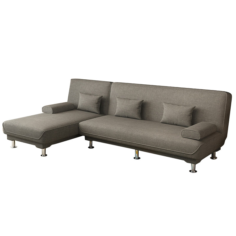 Modern Fabric/Faux Leather Sofa with Pillow Top Arm for Living Room