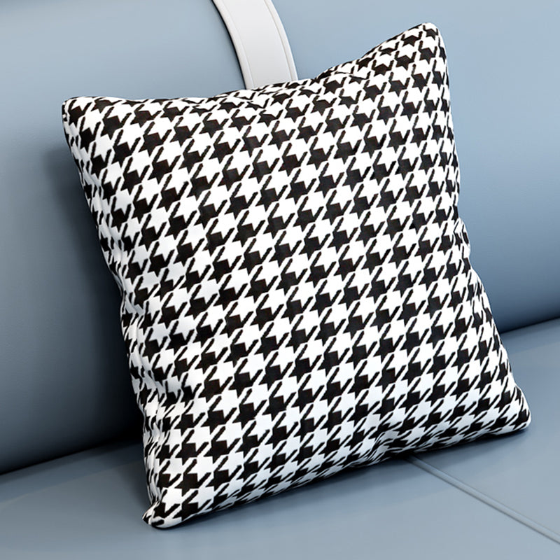 Divano scandinavo azzurro/sezionale con braccio quadrato per soggiorno