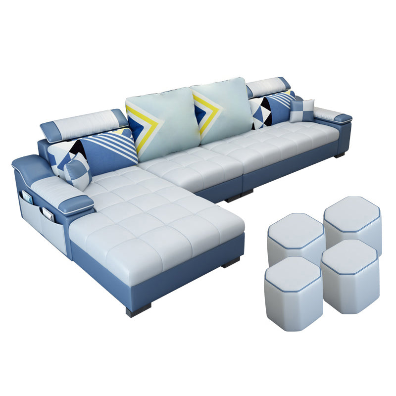 Bracci inclinati contemporanei mobili mobili a forma di l modulare