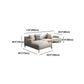 Faux Leather and Cotton Blend Recessed Arm Furniture Sectionals in Beige Clearhalo 'furn' 'furn_sectionals' 'Furniture' 'Living Room Furniture' 'Sectionals' 5211567