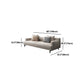 Faux Leather and Cotton Blend Recessed Arm Furniture Sectionals in Beige Clearhalo 'furn' 'furn_sectionals' 'Furniture' 'Living Room Furniture' 'Sectionals' 5211571