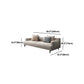 Faux Leather and Cotton Blend Recessed Arm Furniture Sectionals in Beige Clearhalo 'furn' 'furn_sectionals' 'Furniture' 'Living Room Furniture' 'Sectionals' 5211572