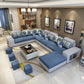 Contemporary 6-seater Modular Sectional with Square Arm for Living Room