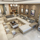Contemporary 6-seater Modular Sectional with Square Arm for Living Room