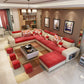 Contemporary 6-seater Modular Sectional with Square Arm for Living Room