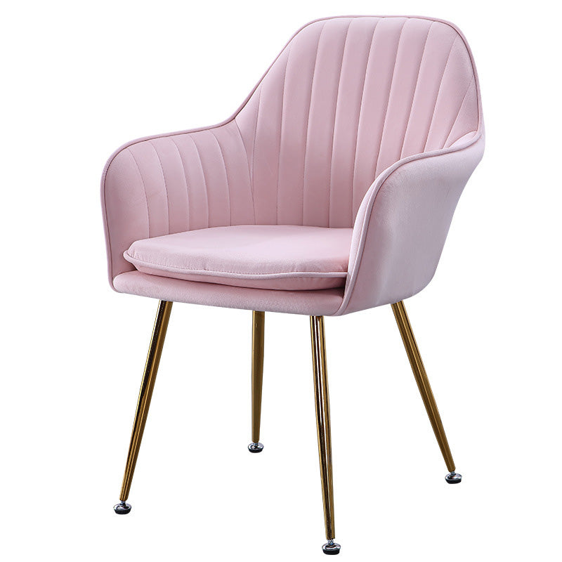 Sewn Pillow Back Chair with Flared Arms and Basic Four Legs for Apartment Clearhalo 'Accent Chairs' 'accent_chairs' 'Chairs & Seating' 'furn' 'furn_accent_chairs' 'Furniture' 'Living Room Furniture' 5211760