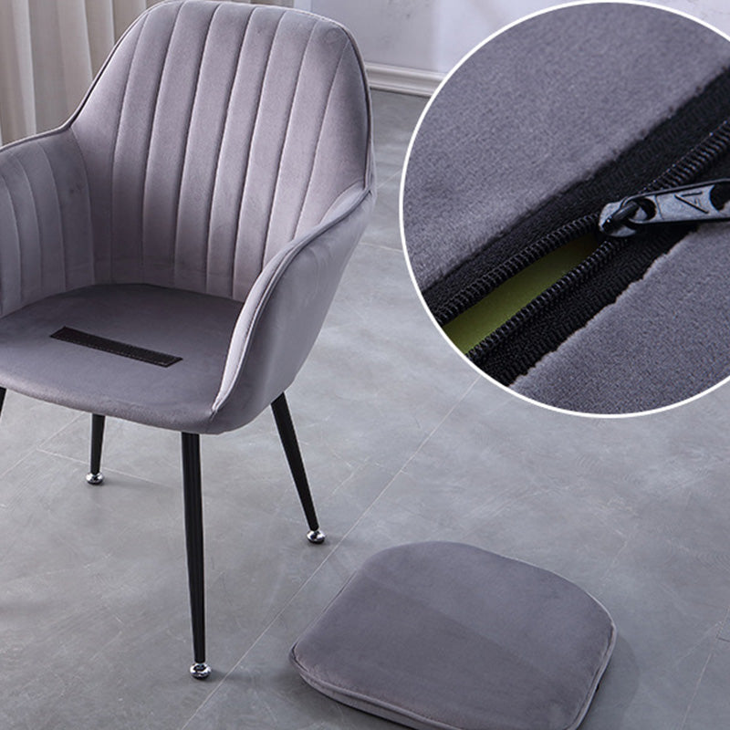 Sewn Pillow Back Chair with Flared Arms and Basic Four Legs for Apartment Clearhalo 'Accent Chairs' 'accent_chairs' 'Chairs & Seating' 'furn' 'furn_accent_chairs' 'Furniture' 'Living Room Furniture' 5211763