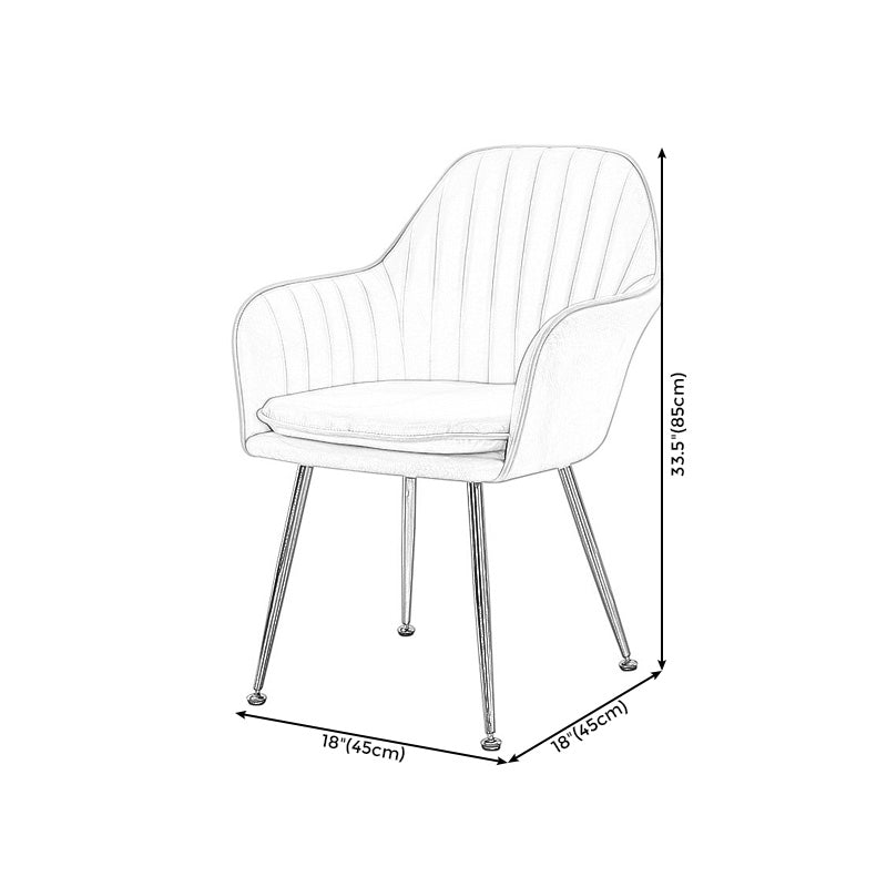 Sewn Pillow Back Chair with Flared Arms and Basic Four Legs for Apartment Clearhalo 'Accent Chairs' 'accent_chairs' 'Chairs & Seating' 'furn' 'furn_accent_chairs' 'Furniture' 'Living Room Furniture' 5211771